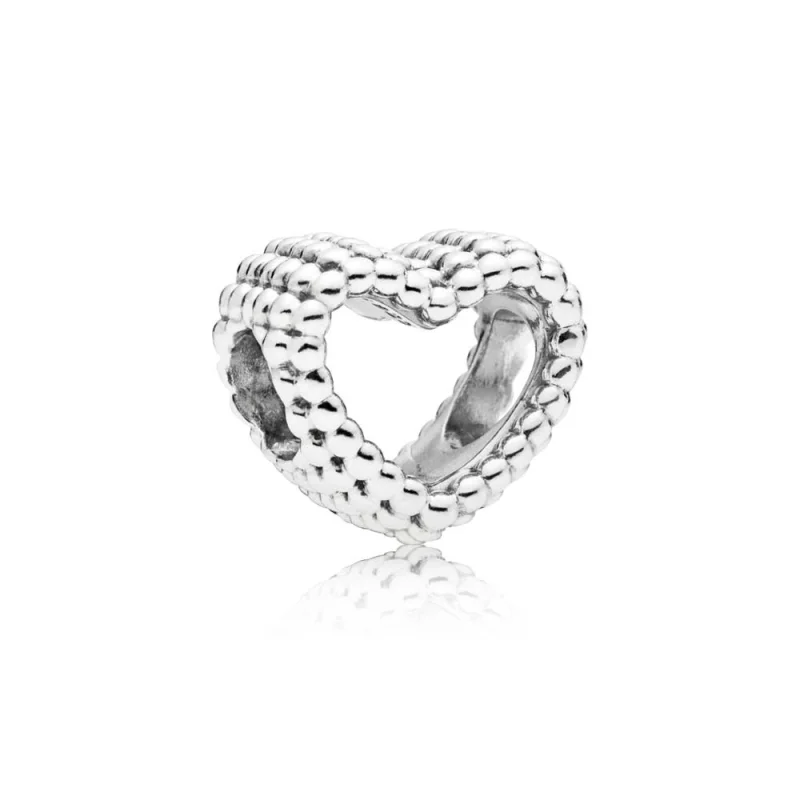 (image for) PANDORA Beaded Heart Charm - 797516 - Product Image