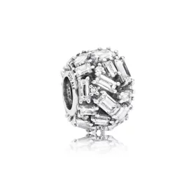 PANDORA Chiselled Elegance Charm, Clear CZ - 797746CZ PANDORA Chiselled Elegance Charm, Clear CZ - 797746CZ