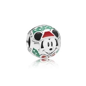 PANDORA Disney, Santa Mickey Charm, Red & Green Enamel - 797502ENMX PANDORA Disney, Santa Mickey Charm, Red & Green Enamel - 797502ENMX