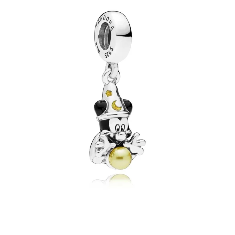 (image for) PANDORA Disney, Sorcerer Mickey Dangle Charm - 797493ENMX - Product Image