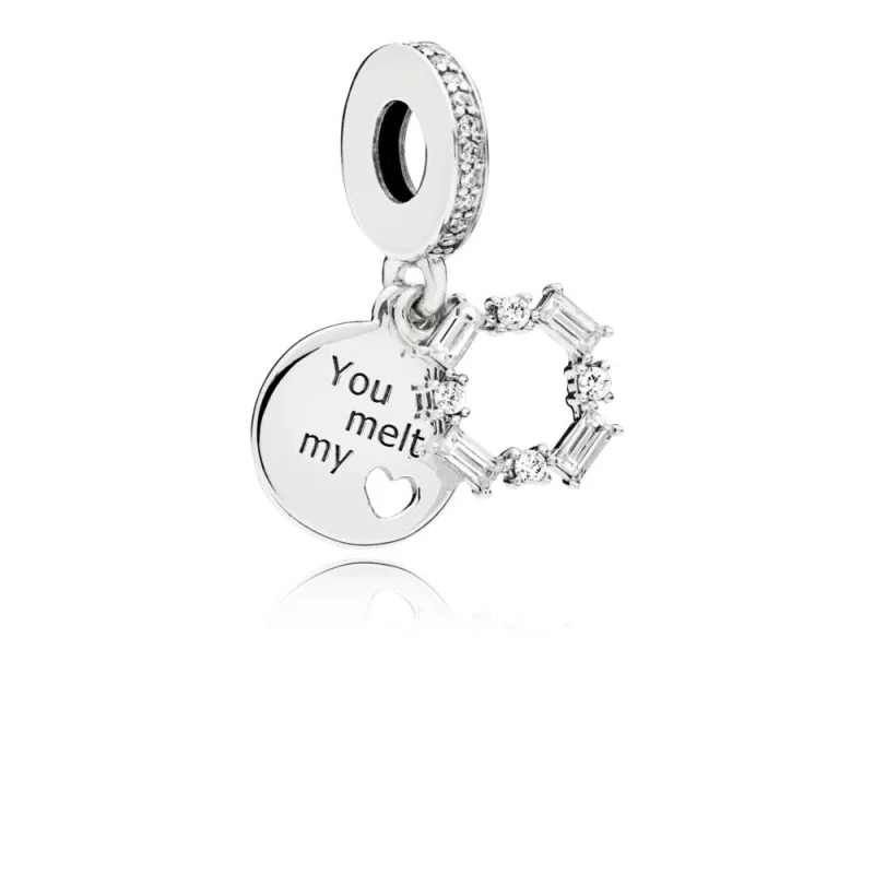 (image for) PANDORA Ice Carving Dangle Charm, Clear CZ - 797553CZ - Product Image
