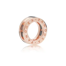 PANDORA Reflexions™ Logo Clip Charm, PANDORA Rose™ - 787598 PANDORA Reflexions™ Logo Clip Charm, PANDORA Rose™ - 787598