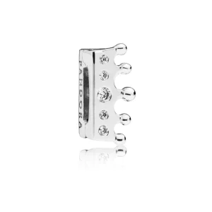 (image for) PANDORA Reflexions™ Crown Clip Charm, Clear CZ - 797599CZ