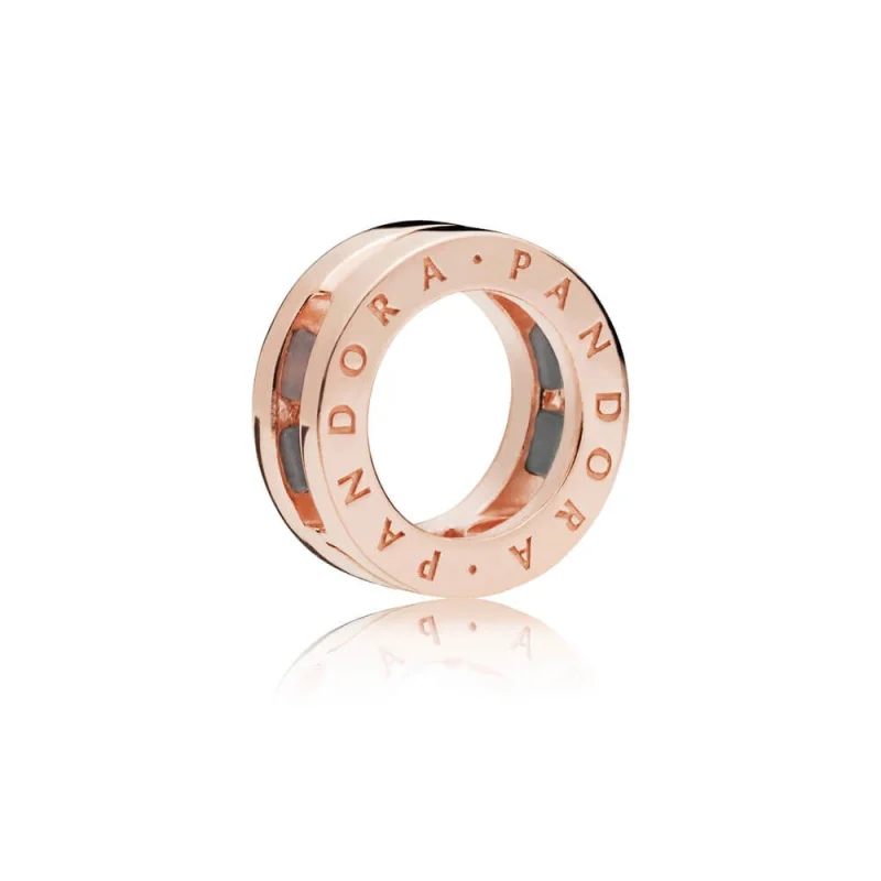 (image for) PANDORA Reflexions™ Logo Clip Charm, PANDORA Rose™ - 787598 - Product Image
