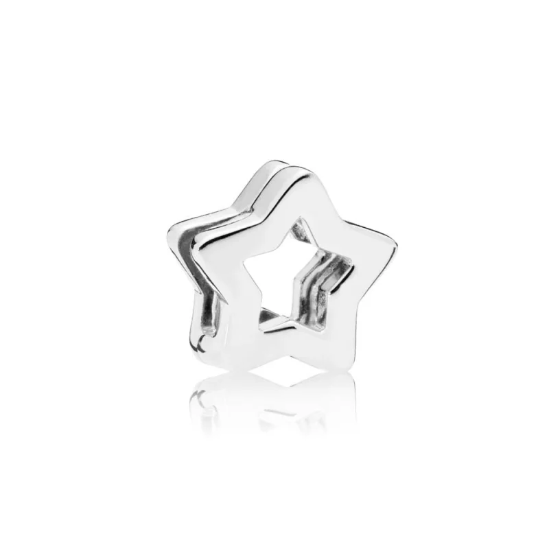 (image for) PANDORA REFLEXIONS™ Sleek Star Clip Charm - 797544 - Product Image