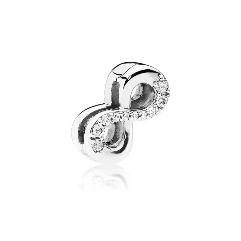 (image for) PANDORA Reflexions™ Sparkling Infinity Clip Charm, Clear CZ - 797580CZ - Product Image