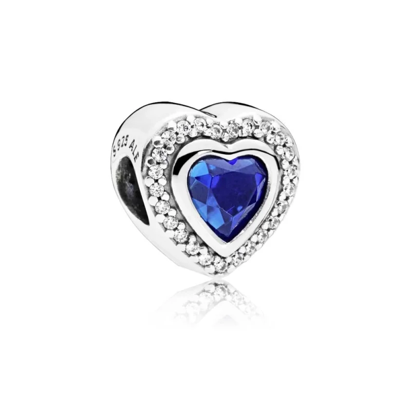 (image for) PANDORA Sparkling Love Charm, Clear CZ & Blue Crystal - 797608NANB - Product Image