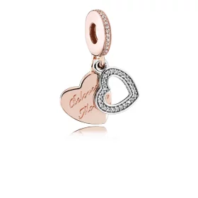 Beloved Mother Charm, PANDORA Rose™ & Clear CZ - 781883CZ Beloved Mother Charm, PANDORA Rose™ & Clear CZ - 781883CZ