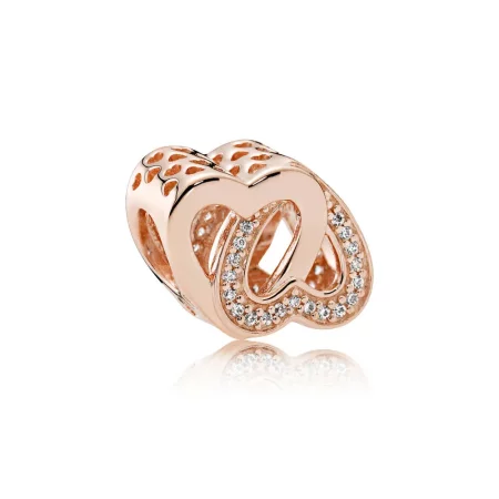 Entwined Love Charm, PANDORA Rose™ & Clear CZ - 781880CZ