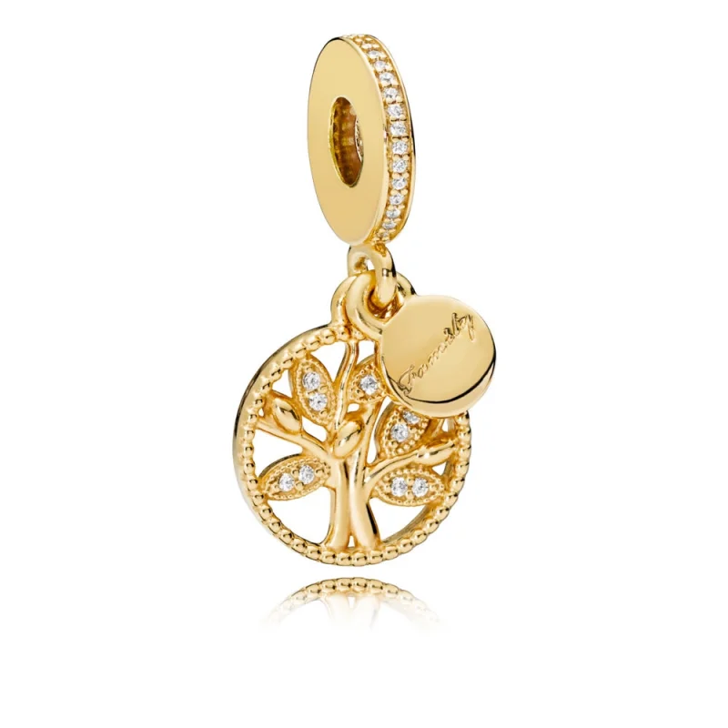 (image for) Family Heritage Dangle Charm, PANDORA Shine™ & Clear CZ - 761728CZ - View 2