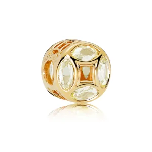 (image for) Good Fortune Coin Charm, PANDORA Shine™ Sunshine Yellow CZ - 767821CSY