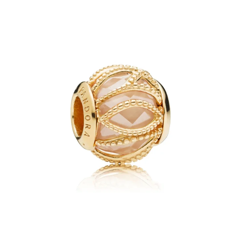 (image for) Intertwining Radiance Charm, PANDORA Shine™ & Golden Colored CZ - 761968CCZ - View 2