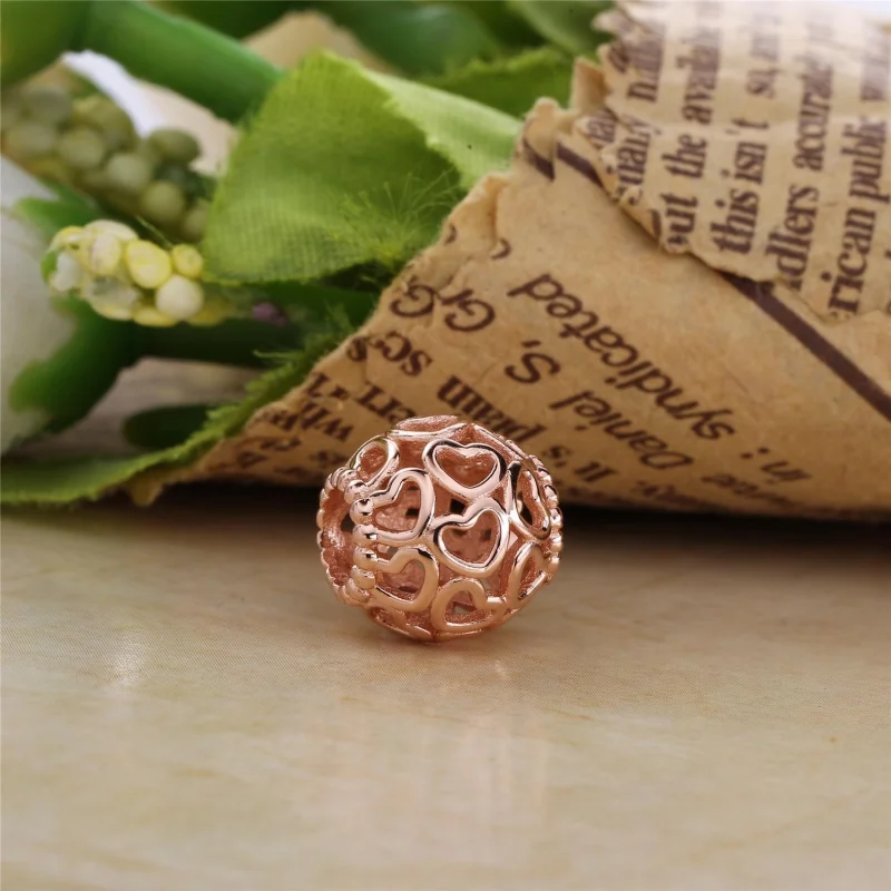 (image for) Open Your Heart Filigree Charm, PANDORA Rose™ - 780964 - View 2