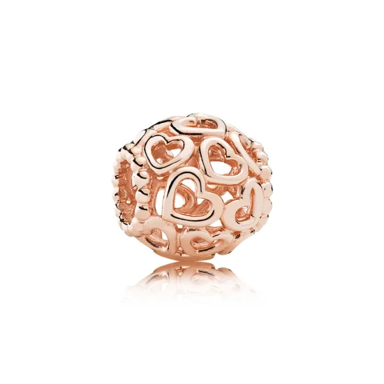 (image for) Open Your Heart Filigree Charm, PANDORA Rose™ - 780964