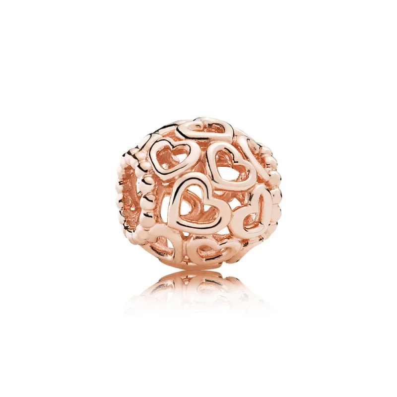 (image for) Open Your Heart Filigree Charm, PANDORA Rose™ - 780964 - Product Image