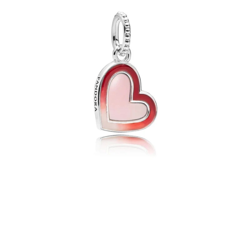 (image for) PANDORA Asymmetric Heart of Love Charm, Mixed Enamel - 797820ENMX - Product Image