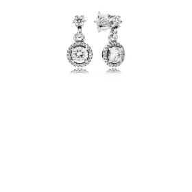 PANDORA Classic Elegance Drop Earrings, Clear CZ - 290594CZ PANDORA Classic Elegance Drop Earrings, Clear CZ - 290594CZ