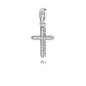 Pandora Crucifix Necklace Pendant, Clear CZ - 397571CZ Pandora Crucifix Necklace Pendant, Clear CZ - 397571CZ