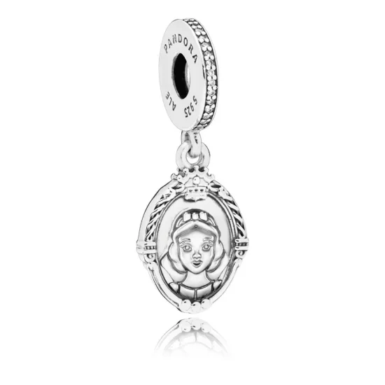 PANDORA Disney, Evil Queen\'s Magic Mirror Dangle Charm, Clear CZ - 797485CZ