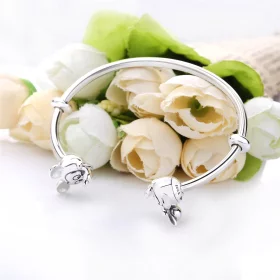 PANDORA Disney, Mickey & Minnie Open Bangle Bracelet - 597494 PANDORA Disney, Mickey & Minnie Open Bangle Bracelet - 597494