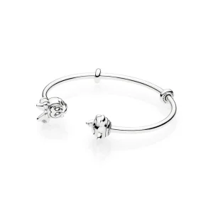 (image for) PANDORA Disney, Mickey & Minnie Open Bangle Bracelet - 597494