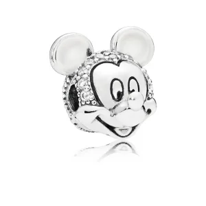 (image for) PANDORA Disney, Shimmering Mickey Portrait Clip, Clear CZ - 797495CZ
