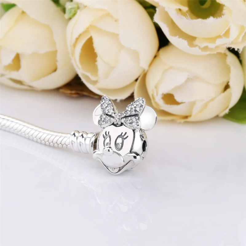 (image for) PANDORA Disney, Shimmering Minnie Portrait Bracelet - 597770CZ - View 2