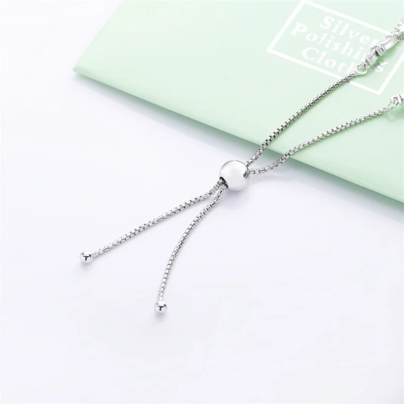 (image for) PANDORA Glacial Beauty Sliding Bracelet, Clear CZ - 597558CZ - View 3