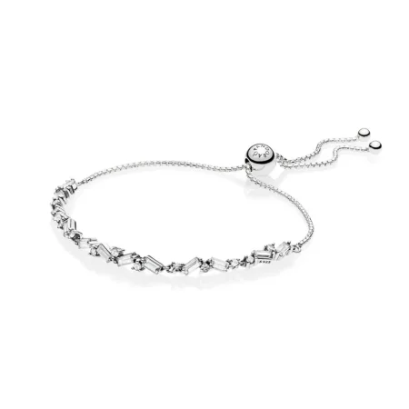 PANDORA Glacial Beauty Sliding Bracelet, Clear CZ - 597558CZ