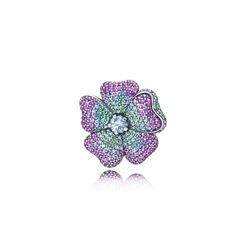 (image for) PANDORA Glorious Bloom Pendant, Multi-Colored CZ - 397081NRPMX - Product Image