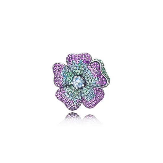PANDORA Glorious Bloom Pendant, Multi-Colored CZ - 397081NRPMX