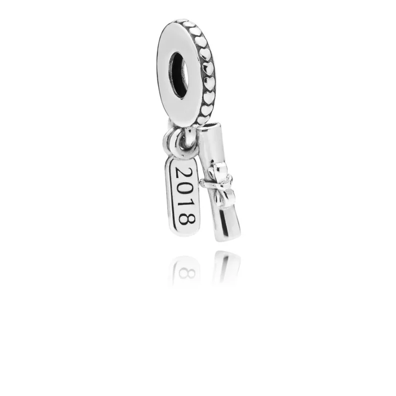 (image for) PANDORA Graduation Scroll Dangle Charm in Sterling Silver - 797396