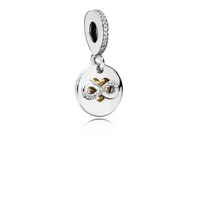 PANDORA Heart of Infinity Dangle Charm, Clear CZ - 796200CZ PANDORA Heart of Infinity Dangle Charm, Clear CZ - 796200CZ
