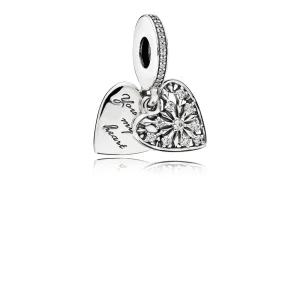 (image for) PANDORA Heart of Winter Dangle Charm, Clear CZ - 796372CZ