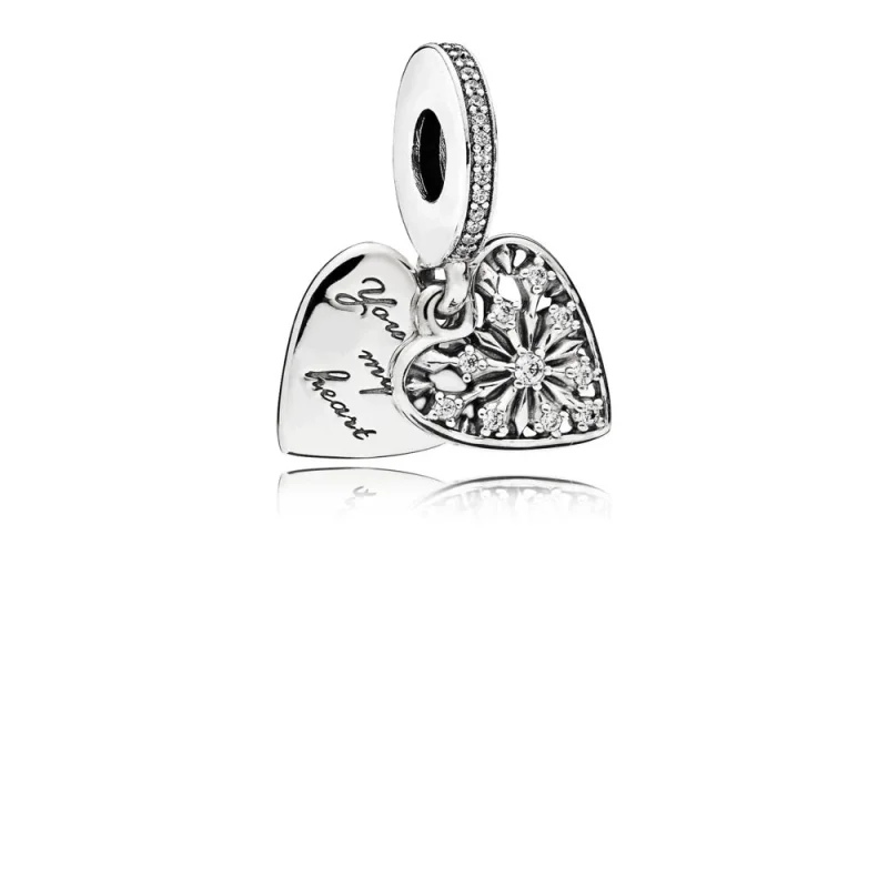 (image for) PANDORA Heart of Winter Dangle Charm, Clear CZ - 796372CZ - Product Image