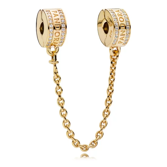 PANDORA Logo Safety Chain, PANDORA Shine™ - 767027CZ