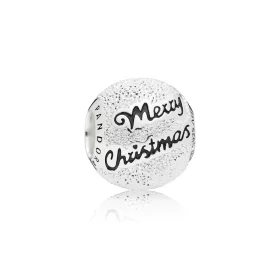 PANDORA Merry Christmas Charm, Black Enamel - 797524EN16 PANDORA Merry Christmas Charm, Black Enamel - 797524EN16