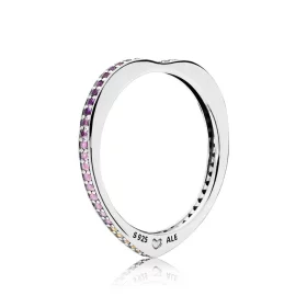 PANDORA Multi-colour Arc of Love Ring - 197095NRPMX PANDORA Multi-colour Arc of Love Ring - 197095NRPMX