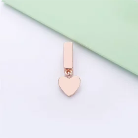 PANDORA Reflexions™ Floating Heart Clip Charm, PANDORA Rose™ - 787643 PANDORA Reflexions™ Floating Heart Clip Charm, PANDORA Rose™ - 787643