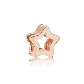 PANDORA REFLEXIONS™ Sleek Star Clip Charm, PANDORA Rose™ - 787544 PANDORA REFLEXIONS™ Sleek Star Clip Charm, PANDORA Rose™ - 787544