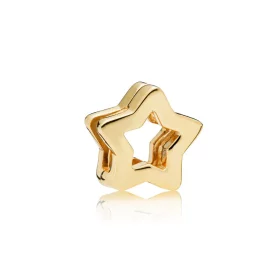 PANDORA REFLEXIONS™ Sleek Star Clip Charm, PANDORA Shine™ - 767544 PANDORA REFLEXIONS™ Sleek Star Clip Charm, PANDORA Shine™ - 767544