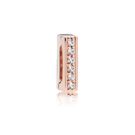 PANDORA Reflexions™ Timeless Sparkle Clip Charm, PANDORA Rose™ & Clear CZ - 787633CZ