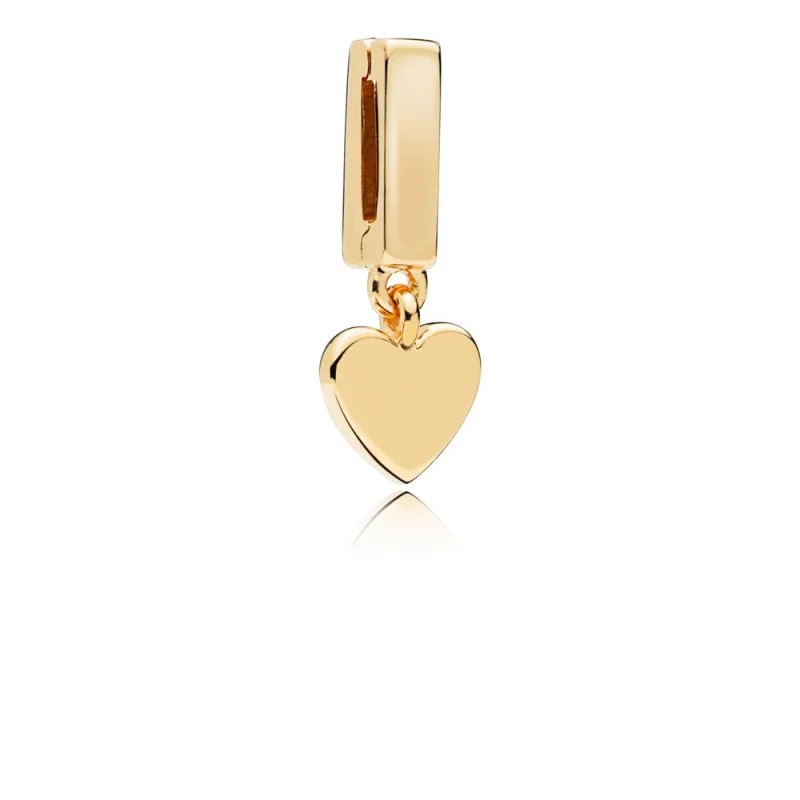 (image for) PANDORA Reflexions™ Floating Heart Clip Charm, PANDORA Shine™ - 767643 - Product Image