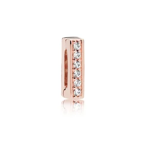 (image for) PANDORA Reflexions™ Timeless Sparkle Clip Charm, PANDORA Rose™ & Clear CZ - 787633CZ