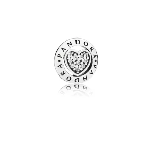 (image for) PANDORA Signature Heart Petite Locket Charm - 797048CZ