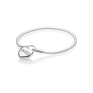 (image for) PANDORA You Are Loved Heart Padlock Bracelet - 597806