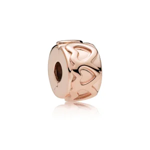 (image for) Row of Hearts Clip, PANDORA Rose™ - 781978