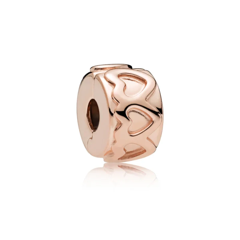 (image for) Row of Hearts Clip, PANDORA Rose™ - 781978 - Product Image