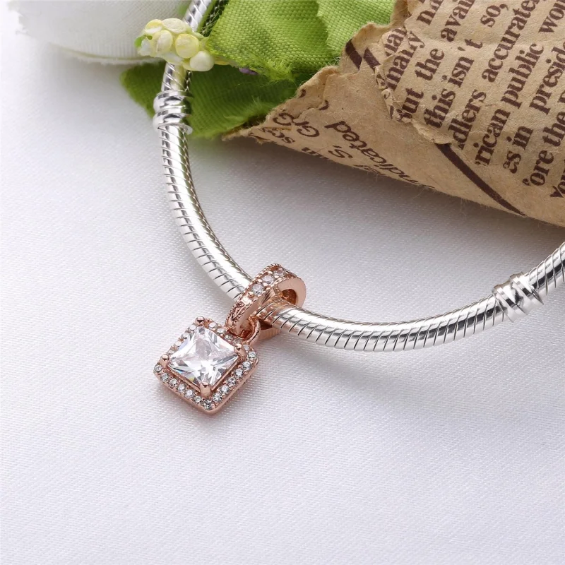 (image for) Timeless Elegance Pendant, PANDORA Rose™ & Clear CZ - 380378CZ - View 2