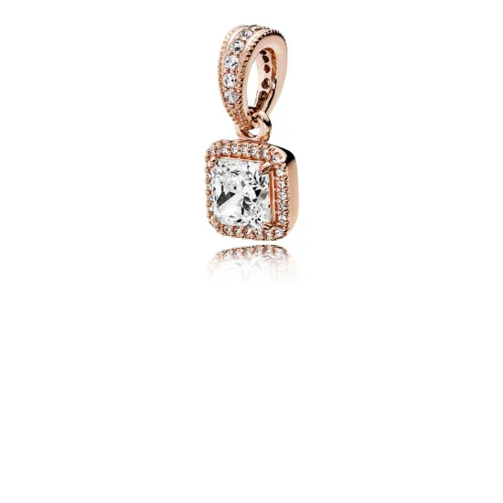(image for) Timeless Elegance Pendant, PANDORA Rose™ & Clear CZ - 380378CZ